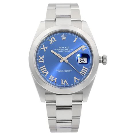 datejust rolex quadrante blu|Altro.